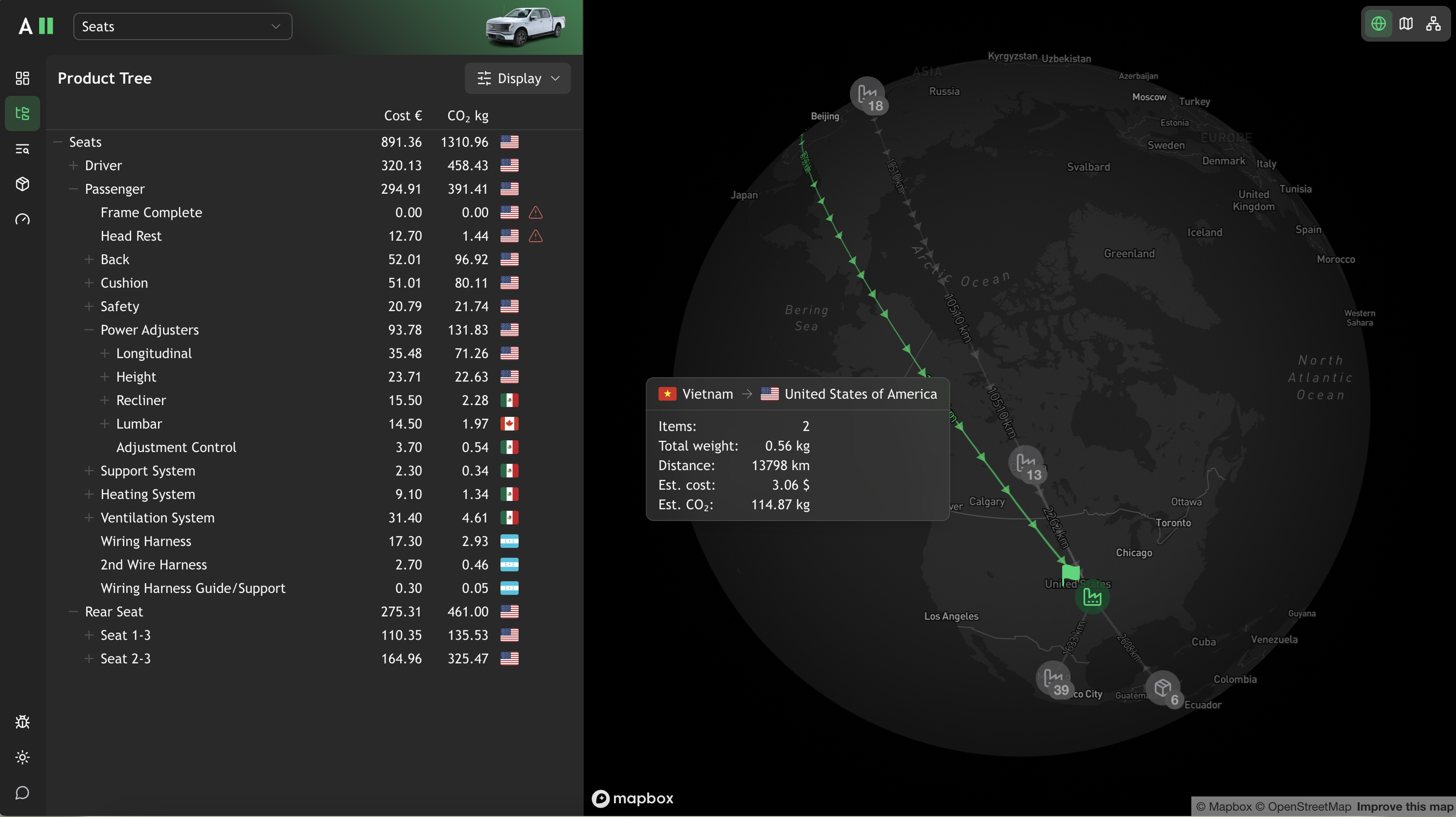 The A2Mac1 supply-chain optimisation tool we built.